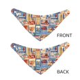 thumbnail image 3 of Honeii Set Of Travel Vintage Print Pet Scarf Dog Bandanas for Dogs Triangle Dog Scarfs,Bandana Pet Cute Scarf Bibs for Small Medium Dogs and Cat-Large, 3 of 5