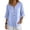 448#Light Blue, variant on Linen Tops for Women Summer Work Shirts Trendy Button Down V Neck Boho Clothes Spring Tops for Women 2026 Hot Pink L