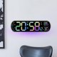 thumbnail image 5 of Reloj Despertador Digital con Luz Nocturna Colorida, Mando a Distancia Dst con Pantalla de Temperatura para Oficina, Mesita de Noche, Dormitorio, Vistoso, 5 of 7