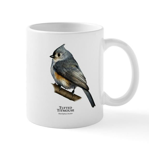 CafePress - Tufted Titmouse Mug - 11 oz Ceramic Mug - Novelty Coffee Tea Cup