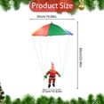 thumbnail image 3 of BinKFF 2025 Christmas Parachute Santa Decorative Lights | Christmas Garden Hanging Parachuting Santa Light String | Warm Light/Colorful Leather String Lights Holiday Outdoor Christmas, 3 of 7