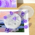 thumbnail image 3 of Sioweci Large DND Dice Resin Molds for DIY Dices Making 7 Cavities Polyhedral Silicone Mold with Stereoscopic Design Epoxy Resin Molds for Table Board Game Craft Halloween Decor White, 3 of 13