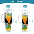 thumbnail image 6 of Yayeee 30oz Stainless Steel Tumbler with Straw and Handle Double-Wall Insulated Travel Water Bottle, Minimalist Triangles, 6 of 8