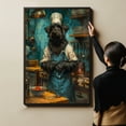 thumbnail image 6 of Funny Dog Kitchen Wall Art - Dining Room Wall Decor - Briard Cooking Food Canvas Prints for Farmhouse Kitchen Decor, Modern Restaurant Painting Artwork, 6 of 6