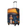 thumbnail image 2 of Daiia Vintage Blue Leaf Mushroom Luggage Cover, Thickened Washable Travel Luggage Covers, Elastic Unique Baggage Covers for 18-20 inch Luggage-Small, 2 of 9