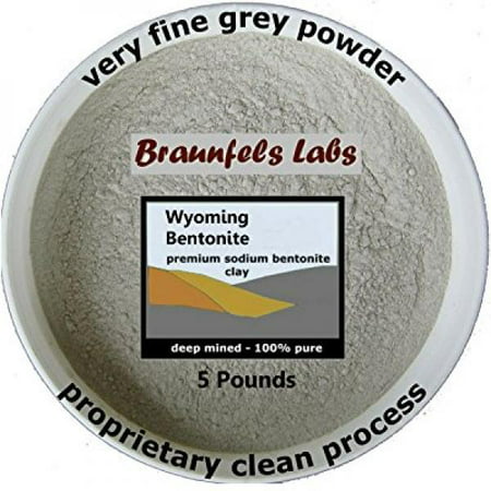 5 Pounds - 100% Pure Bentonite Clay (Best Quality Calcium Bentonite Clay)