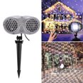 thumbnail image 2 of Christmas Snowflake LED Projector Light Waterproof Snowfall Projection Lamp with Remote Control for Christmas Holiday Party Garden Patio, 2 of 5