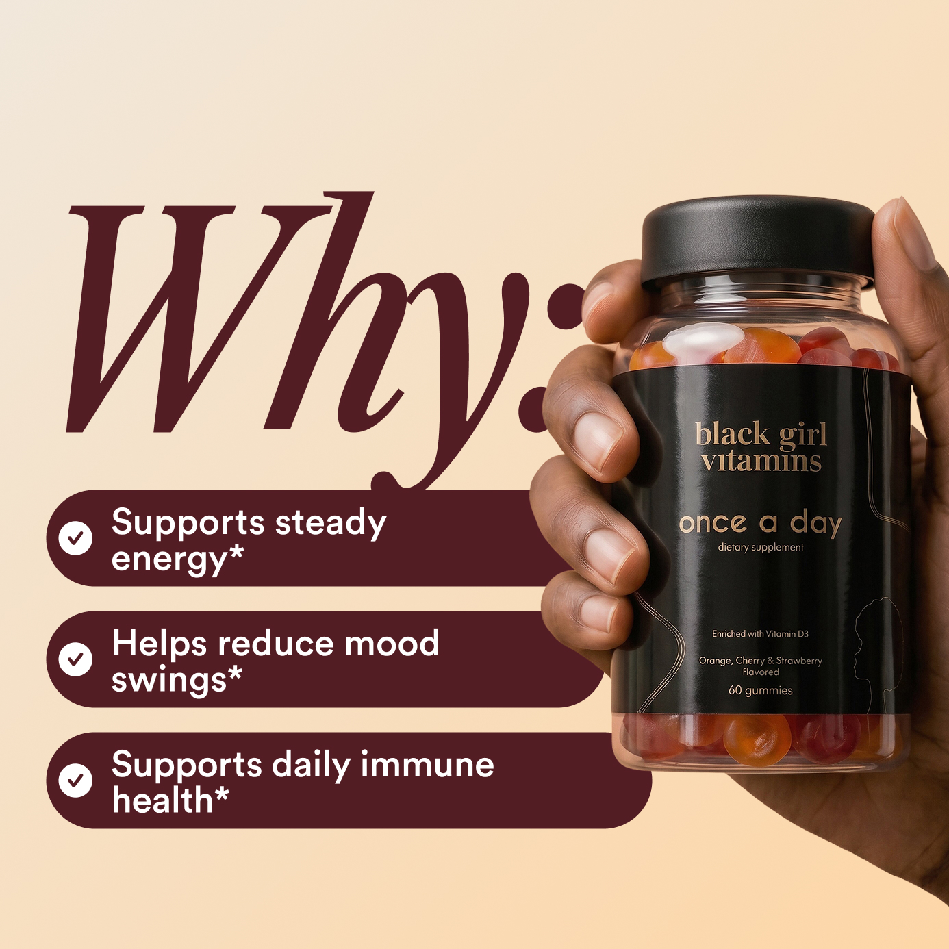 Black Girl Vitamins Once a Day Women's Gummy photo 2