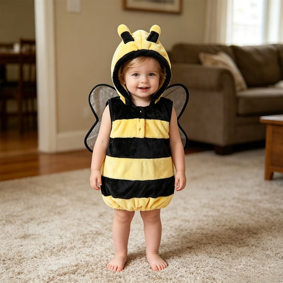 FYDUU Toddler Baby Boy Girl Clothes Sleeveless Hoodie With Zipper Front Animal Hooded Vest Holiday Halloween Dress Up Outfit Cute Party Tops 3-4 Years