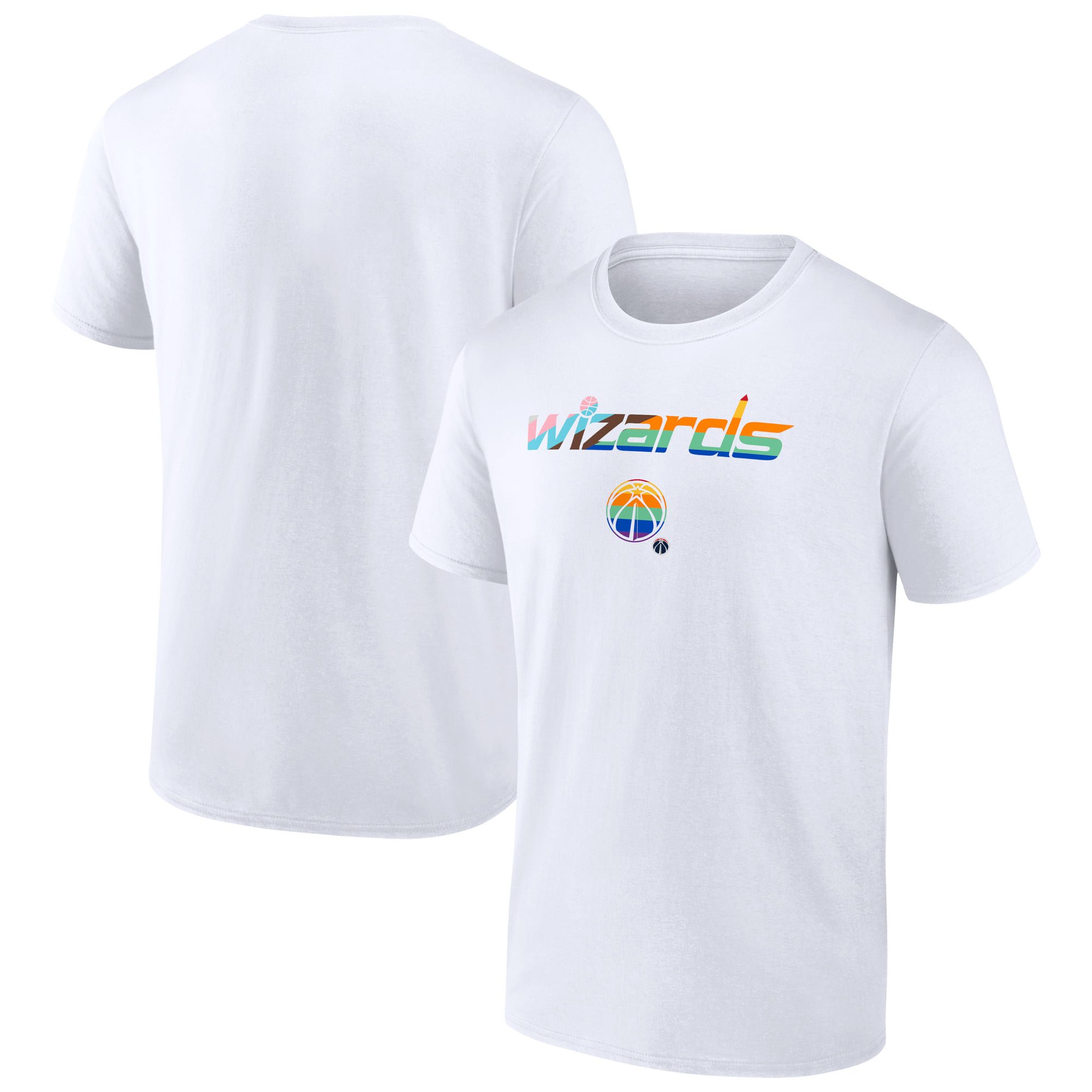 Men's White Washington Wizards Pride T-Shirt