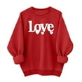 thumbnail image 5 of qucoqpe Valentines Sweatshirt Women Trendy Oversized Love Heart Print Pullover Valentine's Day Long Sleeve Tops, 5 of 5