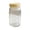 As shown, variant on Glass Salad Jar, Salad Container with Lid, Three Compartment Salad Storage Jar with Dressing Cup, Airtight Leak Proof Portable Meal Prep Container