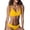 Yellow, variant on Women Fashion Push-Up Padded Bra Beach Bikini Set Swimsuit Beachwear Swimwear Casual Beachwear Swimwear M