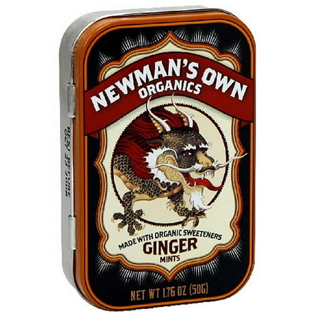 Newman's Own Organics Ginger Mints, 1.76 oz (Pack of 6)