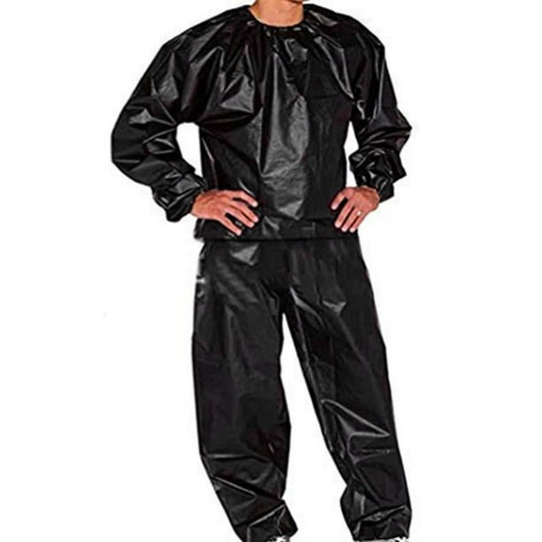 Traje de sauna de 2 piezas gimnasia entrenamiento fisico sudaderas perdida de peso ejercicios de adelgazamiento chandal para cardio levantamien Negro M Macarena Traje de sauna fitness Walmart en linea