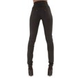 thumbnail image 3 of Enjiwell Women's Solid Color Buttons High Waist Butt Lifting Stretch Skinny Jeans, 3 of 3
