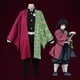 thumbnail image 3 of Conjunto de disfraz de Anime Demon Slayer para niños, traje de Tanjirou Nezuko para adultos, 3 of 4