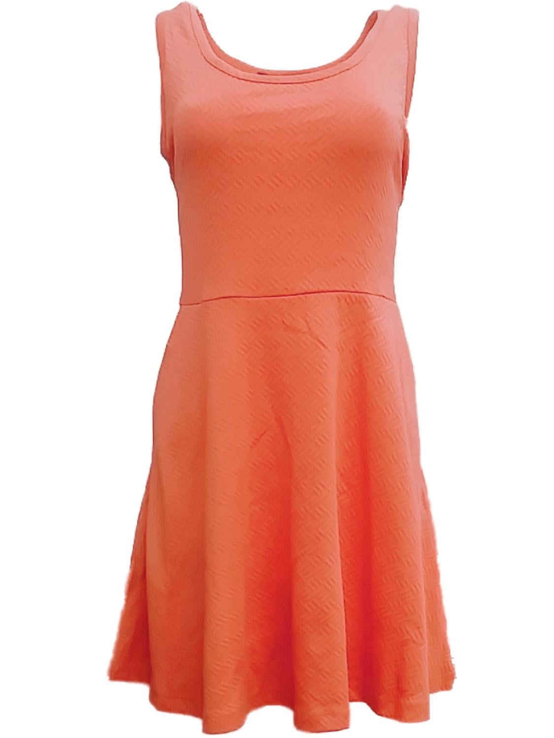 orange tank top dress