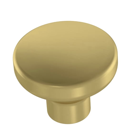 Allen   Roth 1 1/4" Brushed Gold Lis Cabinet Drawer Knob