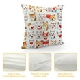 thumbnail image 4 of Nawypu  Cute Cat Love Boop Kiss Throw Pillow Covers Decorate Home Bedroom Living Room Wedding Room Cat Lovers Girls Kids Room, Pillowcase,Cat Mom Cat Owners Cat Lovers Valentine Gifts, 4 of 5