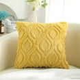 decorUhome Pack of 2 Throw Pillow Covers 18x18, Soft Plush Faux Wool