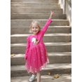 thumbnail image 2 of Toddler Girls Long Sleeve Autumn Spring Dress Casual Outfits Party Tutu Dress Gifts for 3-7 Years, 2 of 6