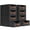 Black-16 Inch. - 8 Pack, variant on Stackable Storage Drawers - Collapsible Bins With 4 Pack Closet Shelf Organizer Basket Fabric Pull Out For Bedroom Living Room Dorm Beige