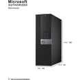 thumbnail image 5 of Pre-Owned Dell OptiPlex 5050-SFF Intel Core i5-7500 3.4 GHz, 16GB RAM, 256GB M.2-NVMe, Windows 10 Pro 64bit, DVDRW Used Grade A, 5 of 7