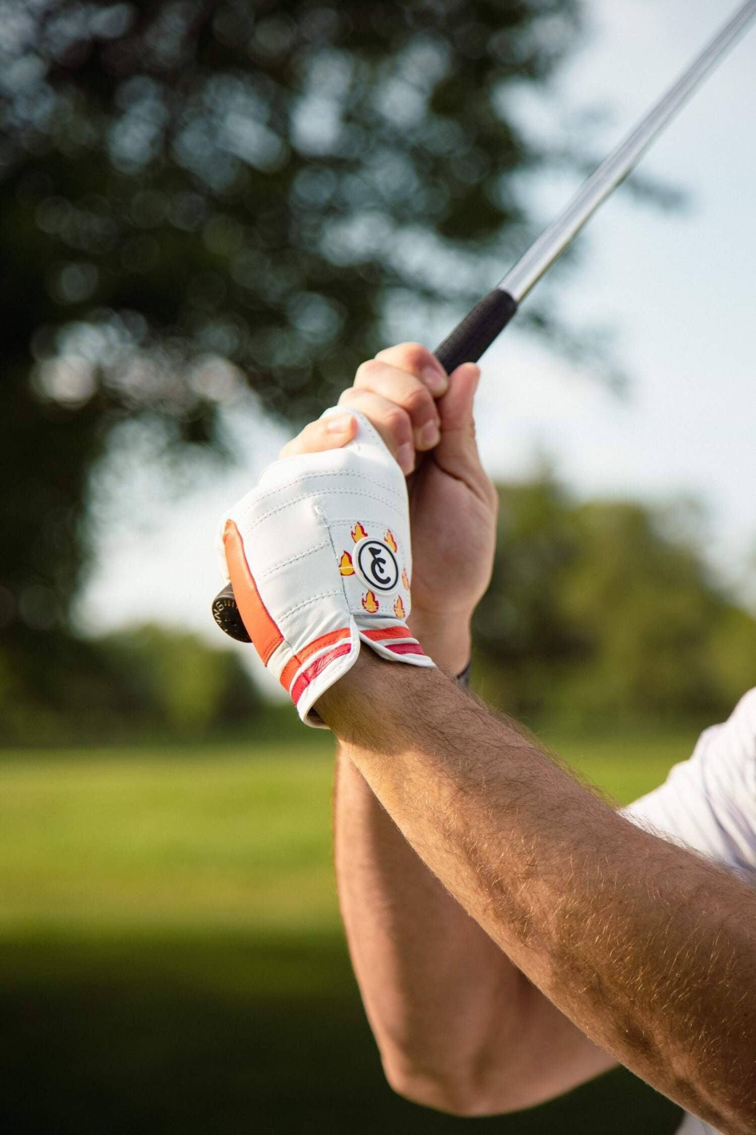 Hot Hand Flame Golf Glove | Premium Cabretta Leather & Supportive Palm Pad