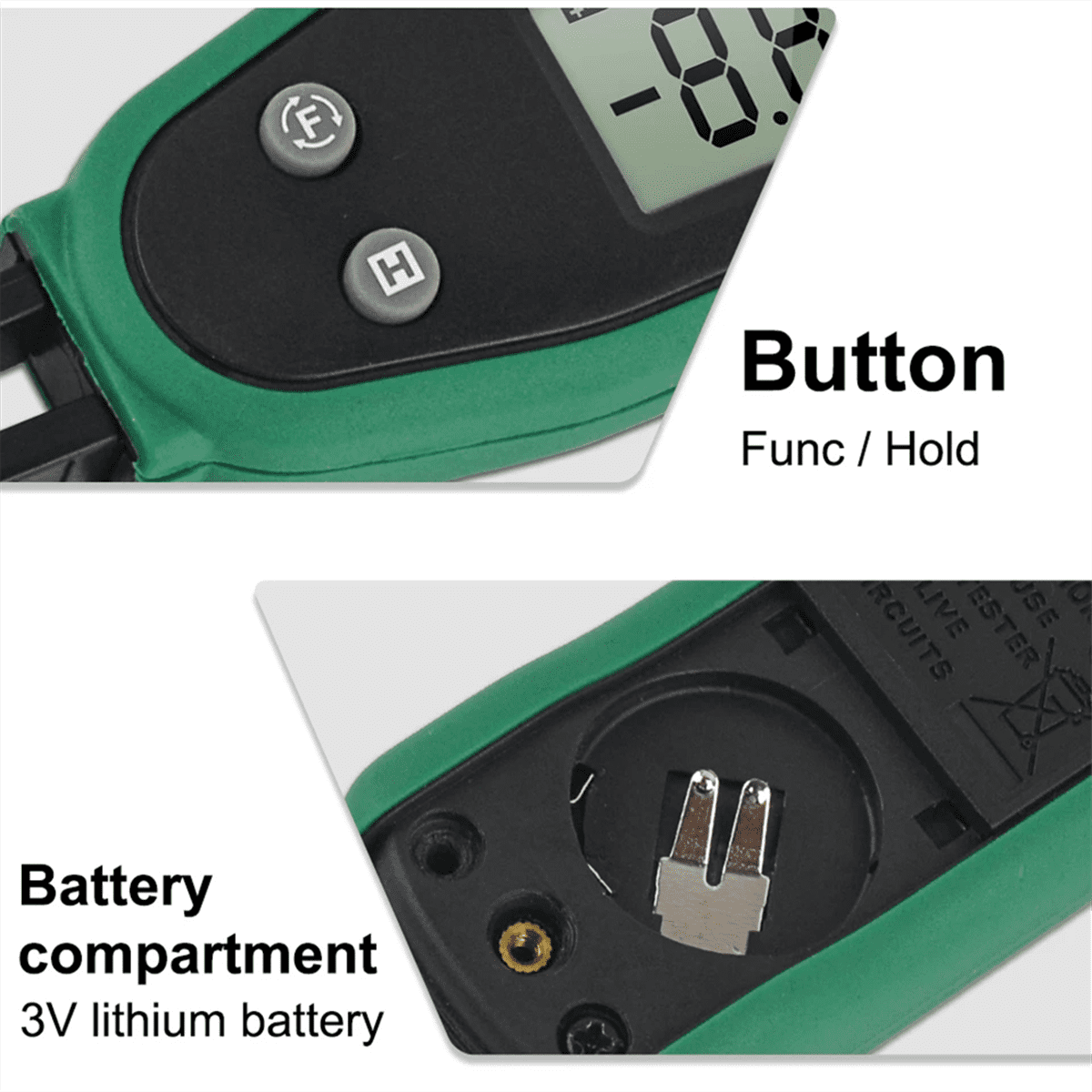 Smart SMD Tester Multimeter Auto Range Capacitance Resistance Diode Capacitor Rotable Tweezer LCD Display