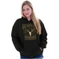 thumbnail image 4 of Country Western Born N Raised Skull Unisex Plus Fleece Graphic Hoodie Brisco Brands 4X, 4 of 5