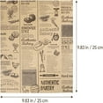 thumbnail image 6 of 50 Count Newspaper Food Wrap, Paper Liner, 15" x 11", Brown, 6 of 8