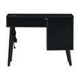 thumbnail image 6 of Makeup Vanity With Stool, 39" RetroVanity Desk With 3 Drawers And Rectangular Rattan Drawer, 2 Charging& 2Port For Bedroom, 6 of 9