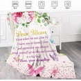 thumbnail image 3 of Mom Gifts Blanket, Butterfly Throw Blanket for Mom, Gifts for Mom Floral Pink Fleece Flannel Mother Blanket, Soft Butterfly Blanket Mother Gifts, Mother‘s Day Blanket Birthday Gifts, 50" x 60", 3 of 6
