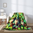 thumbnail image 2 of Gaeub St. Patrick's Day USA Flag Print Flannel Throw Blanket, Home Fleece Throw Blanket for Couch or Bed,Decorative Blankets,Lightweight Fuzzy Flannel Blanket-80"x60", 2 of 6
