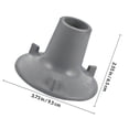 thumbnail image 2 of HAMPPLIES Rubber Feet For Shower Chair Non Slip Cushion Pad Simple Design 1Pack, 2 of 6