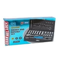 thumbnail image 5 of CHANNELLOCK 1/4-inch Metric Drive Socket Set, Includes Standard and Deep-Well Sizes, 6-point Sockets, Durable Steel Case, 21 pieces (34212), 5 of 5