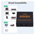 thumbnail image 3 of 4K 3D HDMI-Compatible Splitter HD 1080P 2 Dual Port HDMI Splitter 1 in 2 Out Adapter for PC DVD TV, 3 of 6