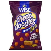 Wise Cheez Doodles Baked Cheddar Puffed Balls, 8.5 Oz.