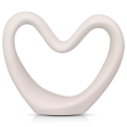 thumbnail image 1 of Bouclair Cream Decorative Ceramic Heart Medium, 1 of 10