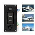 thumbnail image 1 of Rocker Panel Switch, Circuit Protection Rocker Pump Switch 2.1x1.9x4.5in Long Durability  For Marine Boat, 1 of 8