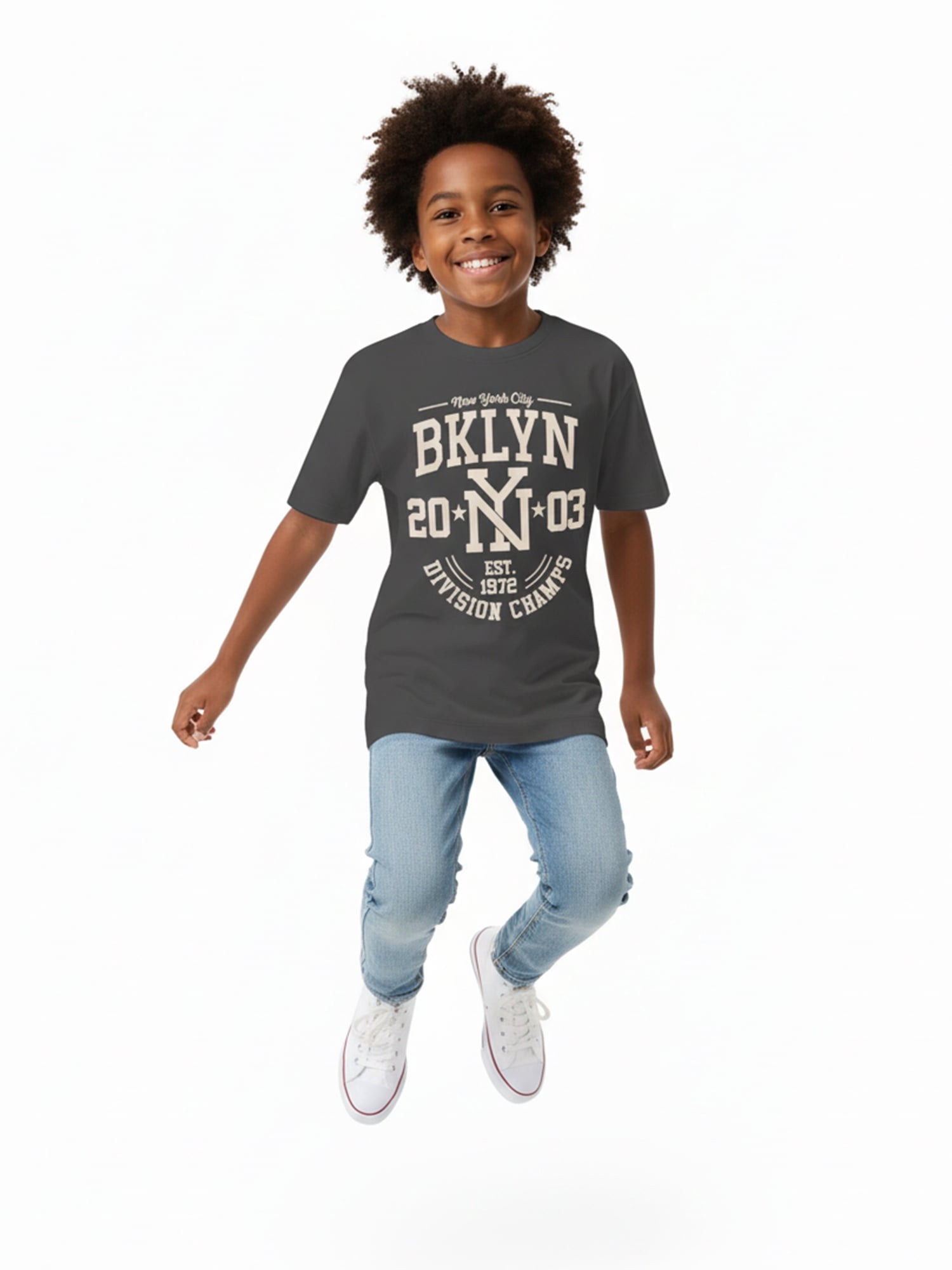 Wonder Nation, Boys' Graphic T-Shirt, Brooklyn NY, Sizes 4-18