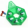 thumbnail image 3 of Pill Thing Weekly 7-Sided Transparent Pill Organizer, Blue/Green/Purple, 3 Pack, 3 of 8