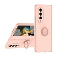 thumbnail image 6 of Dteck for Samsung Galaxy Z Fold 3 Case with Hinge Protection & Built-in Front Screen Protector, Full Body Drop Protection Z Fold3 Matte Cover with Ring Holder, Work with Magnetic Car Mount, Pink, 6 of 8