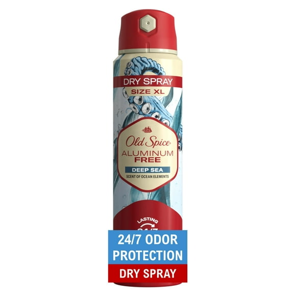 Old Spice Aluminum Free Dry Spray for Men, Deep Sea, 4.3 oz