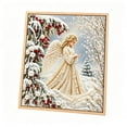 thumbnail image 2 of Christmas DIY Pearl Diamond Art Kits for Adults, Winter Angel Santa Reindeer Holiday Diamond Art Set, 3D Embossed Handmade Canvas Art, Home Wall Desktop Decor, Stress Relief Craft & Xmas Gift, 2 of 7