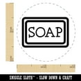 thumbnail image 2 of Bar of Soap Clean Wash Icon Self-Inking Rubber Stamp Ink Stamper - Dry Pad (No Ink) - Mini 1/2 Inch, 2 of 7