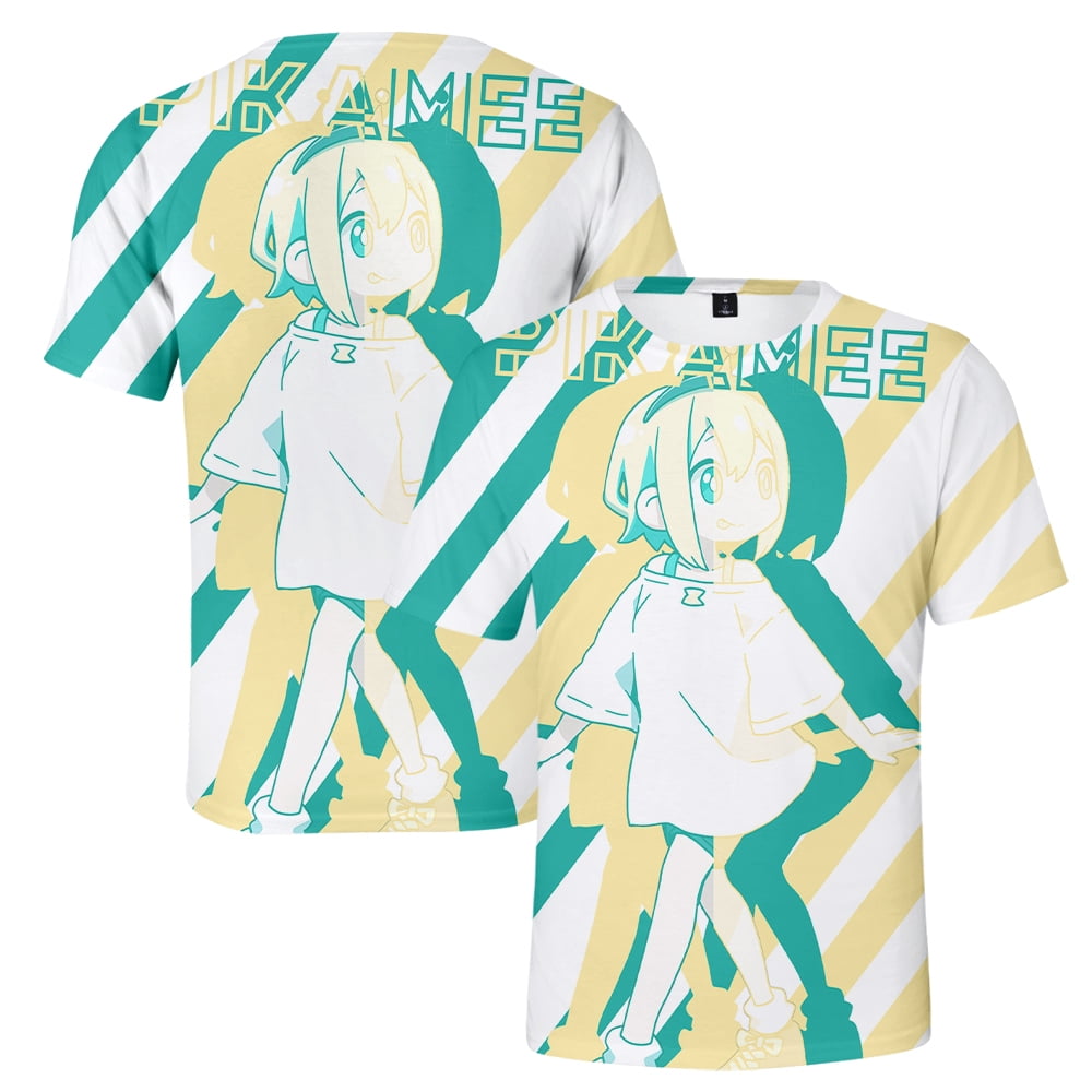 Amano Pikamee T-Shirts VOMS Merch Summer Crewneck Short Sleeve Tee