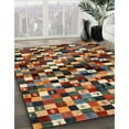 thumbnail image 2 of Ahgly Company Indoor Rectangle Contemporary Copper Green Abstract Area Rugs, 5' x 7', 2 of 6