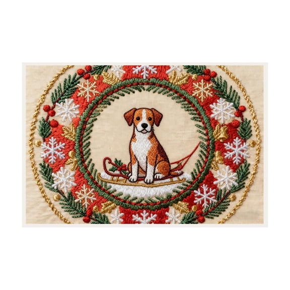 Virelaxpo 16x24In Christmas Door Mat Embroidery Style Floor Mat Holiday Decor Carpet Entrance Door Household